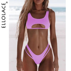 High Cut Hollow Out Micro Swimwear